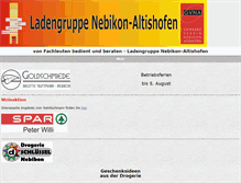 Tablet Screenshot of ladengruppe.ch